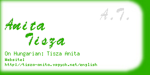 anita tisza business card